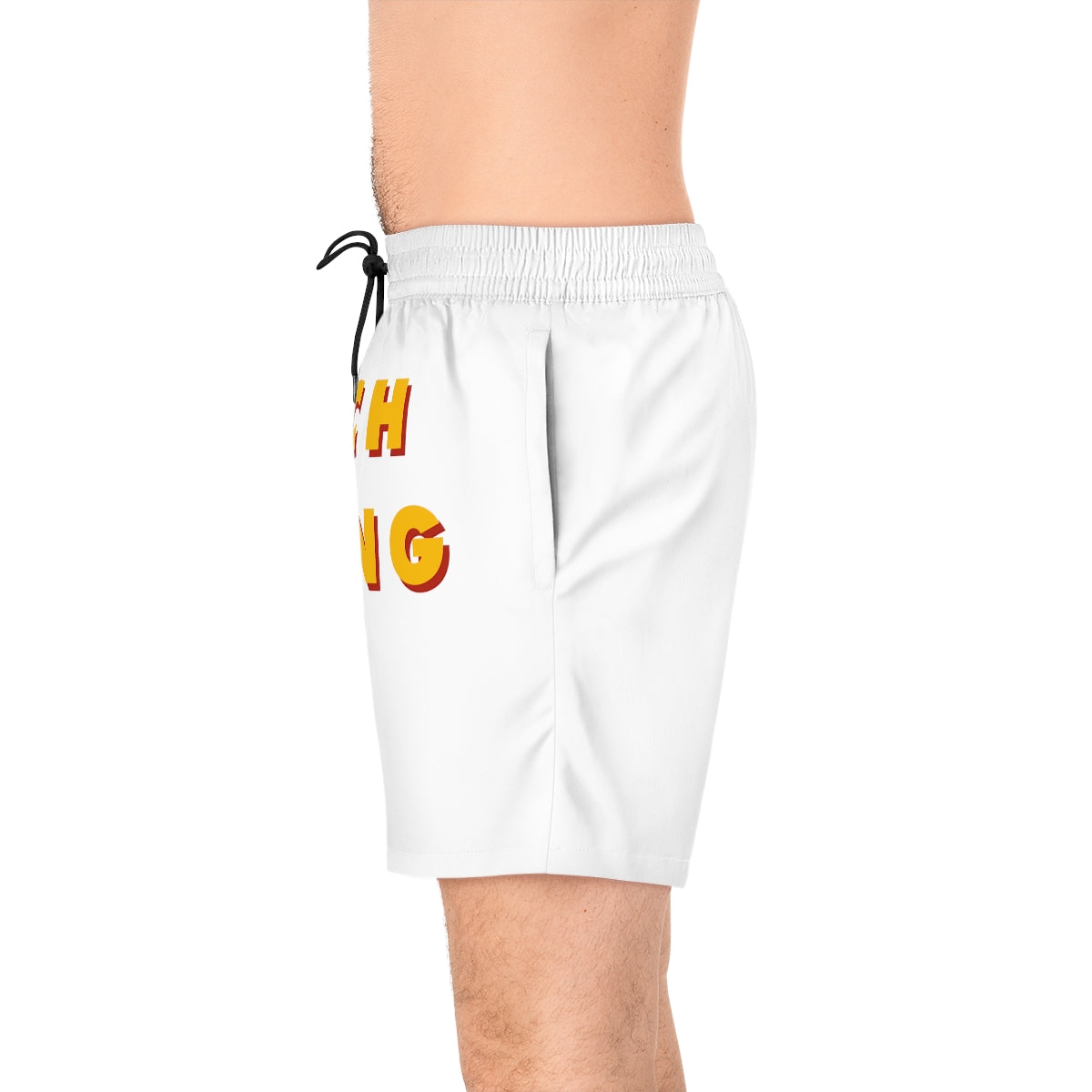 2 INCH GANG SWIM SHORTS White