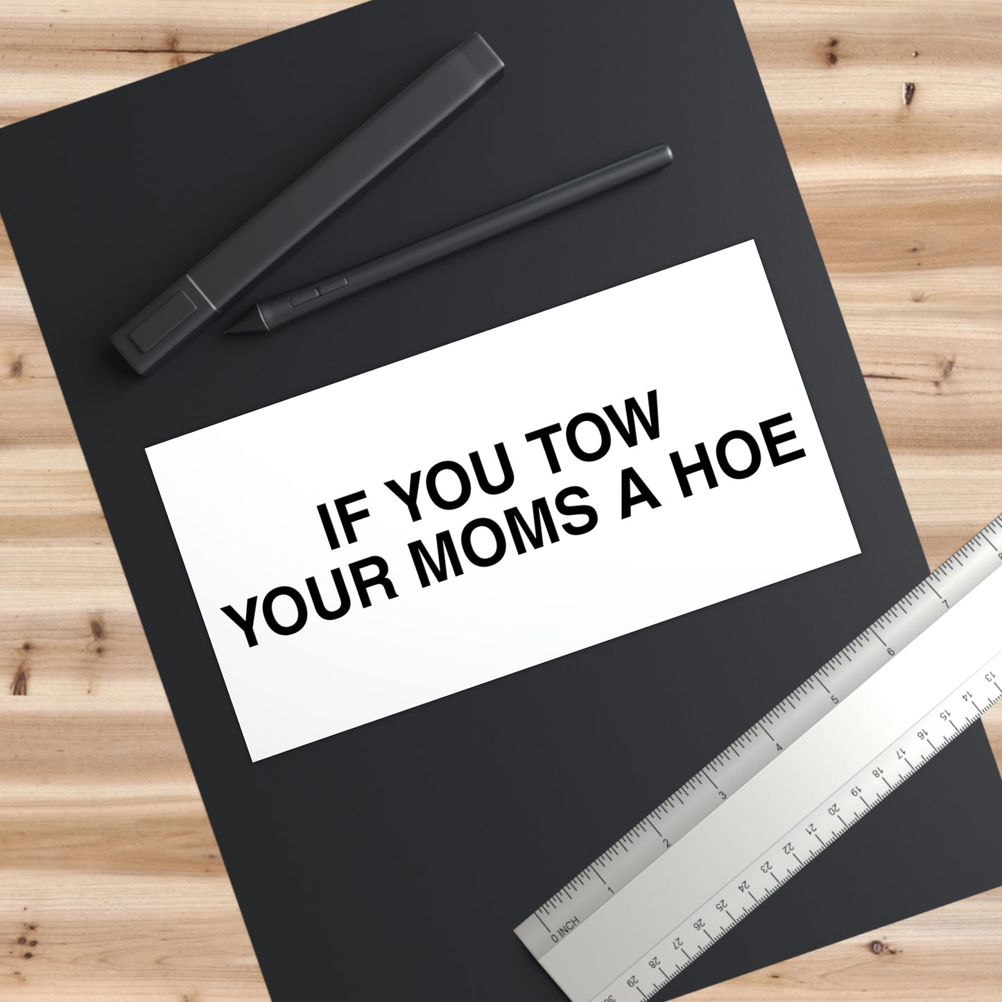 YOUR MOM Bumper Sticker