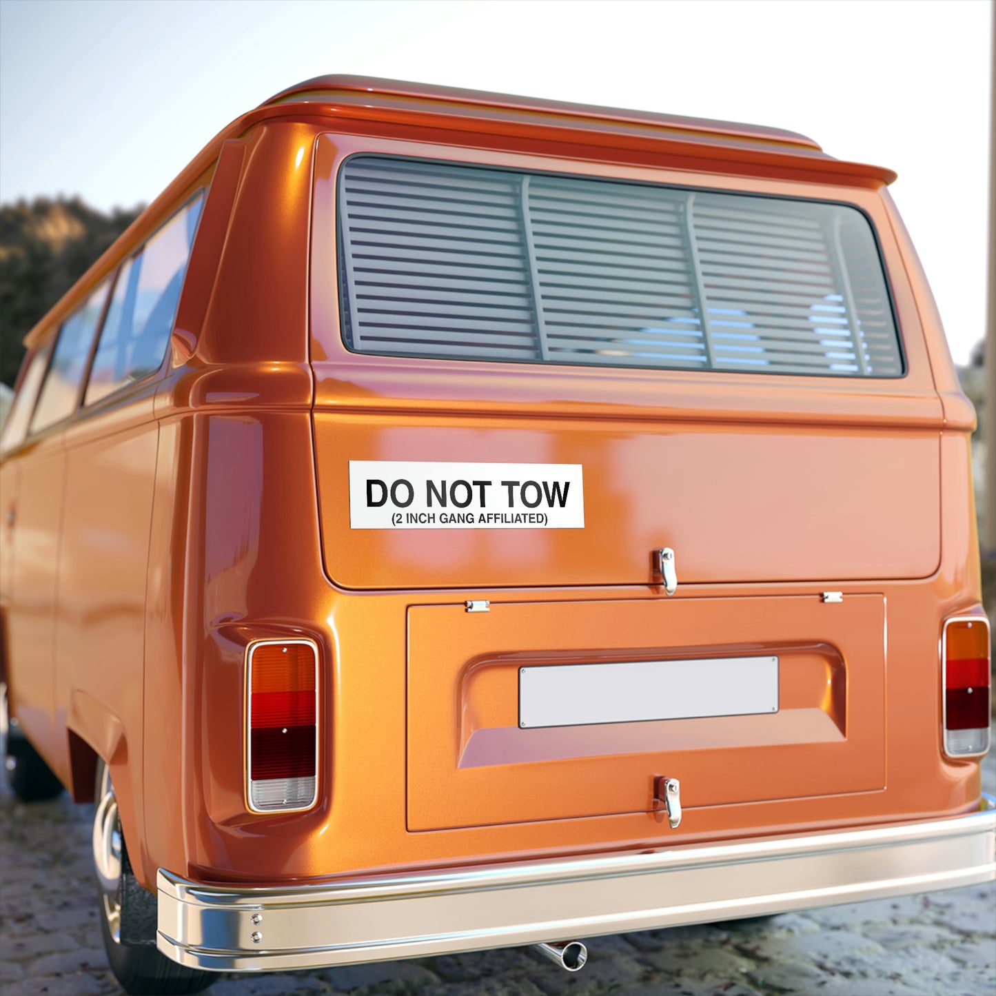 DO NOT TOW Bumper Sticker Black