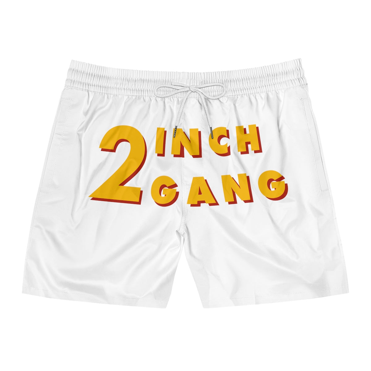 2 INCH GANG SWIM SHORTS White