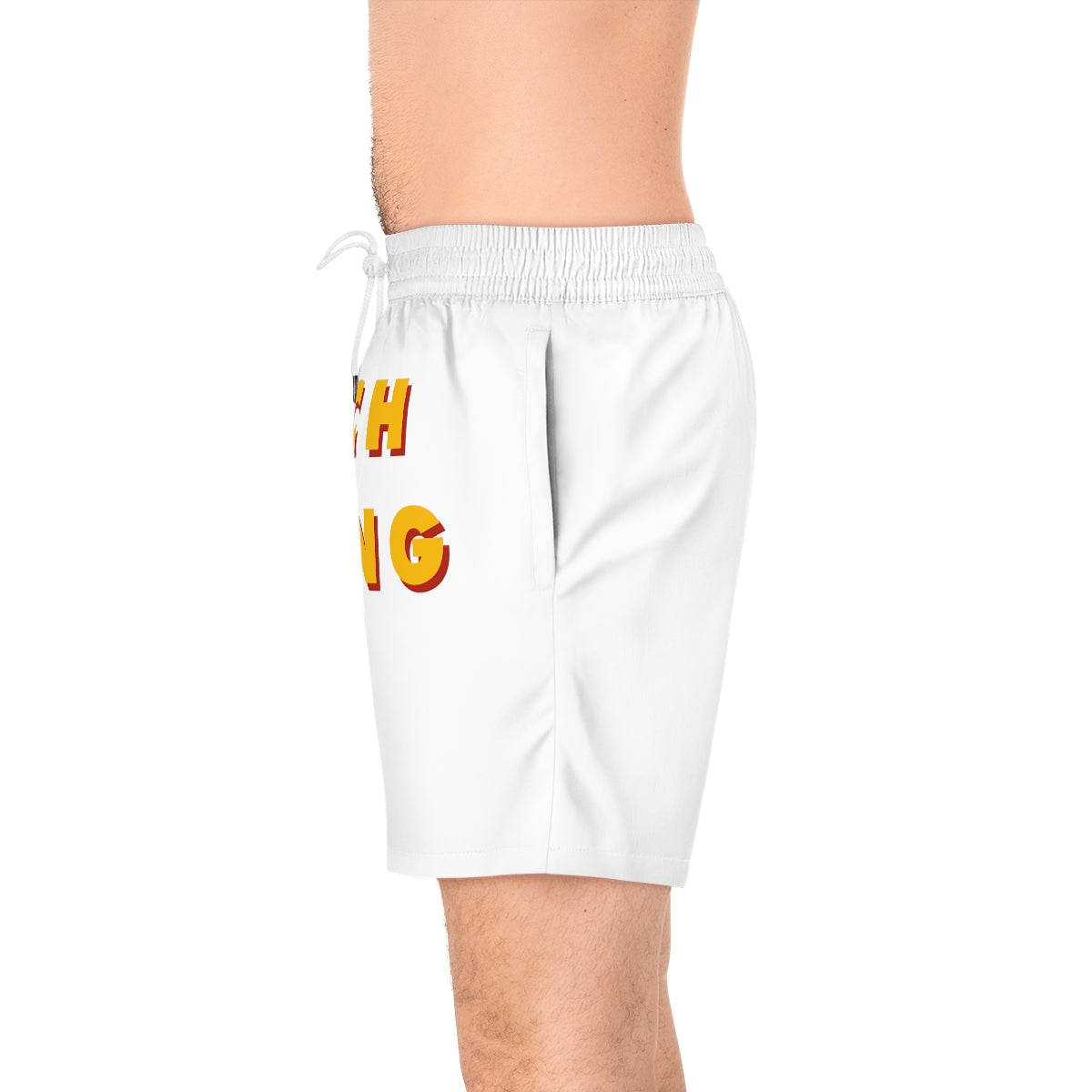 2 INCH GANG SWIM SHORTS White