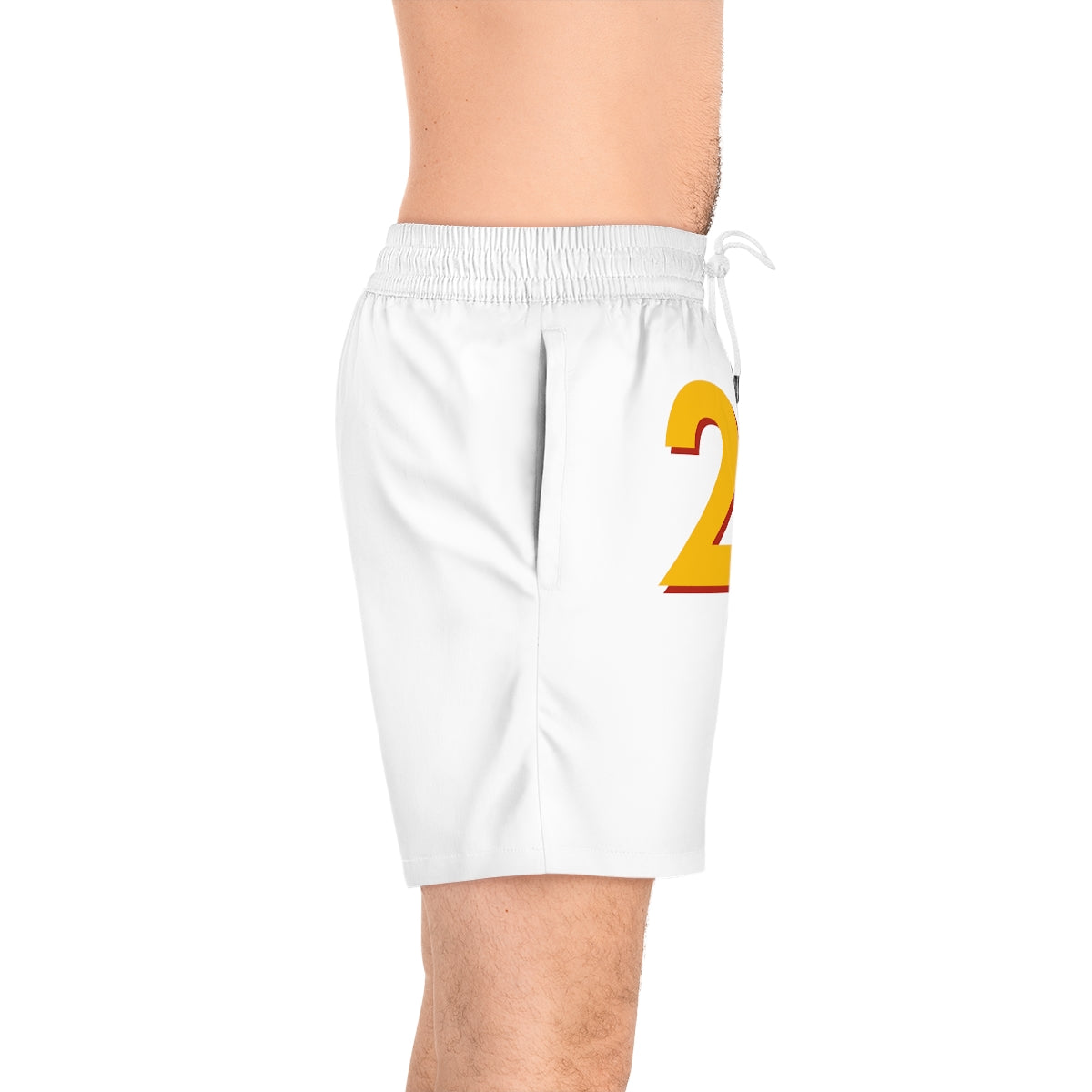 2 INCH GANG SWIM SHORTS White